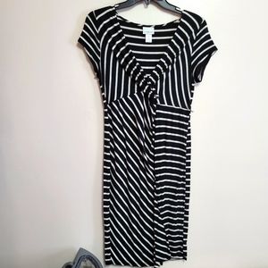 Black and White maternity dress